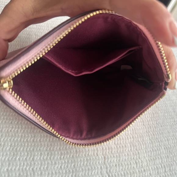 🩷 coach Corner Zip Wristlet In Signature Canvas 🎀 - Picture 6 of 7